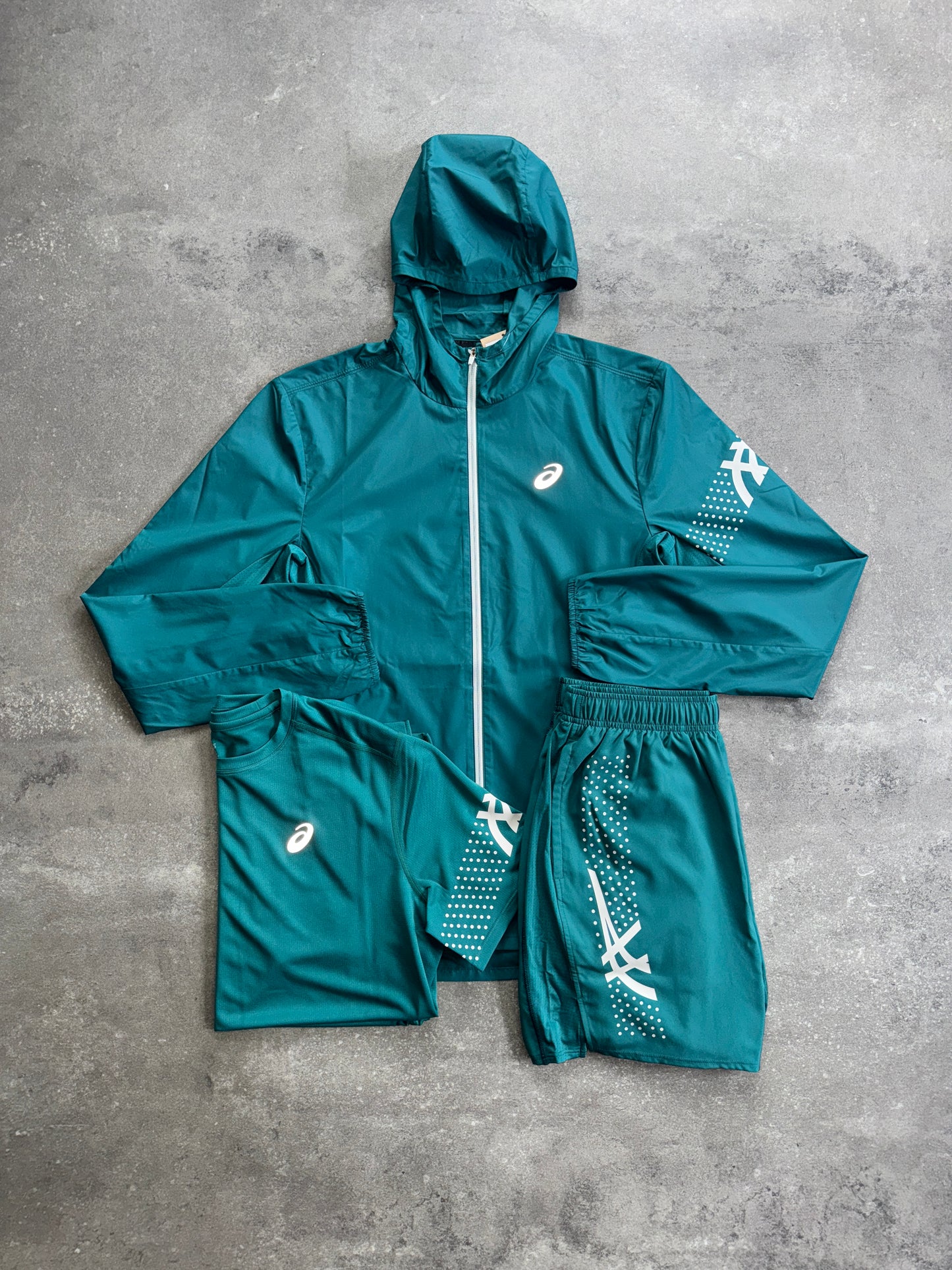 Asics Icon SS Trio Jacket Set Green