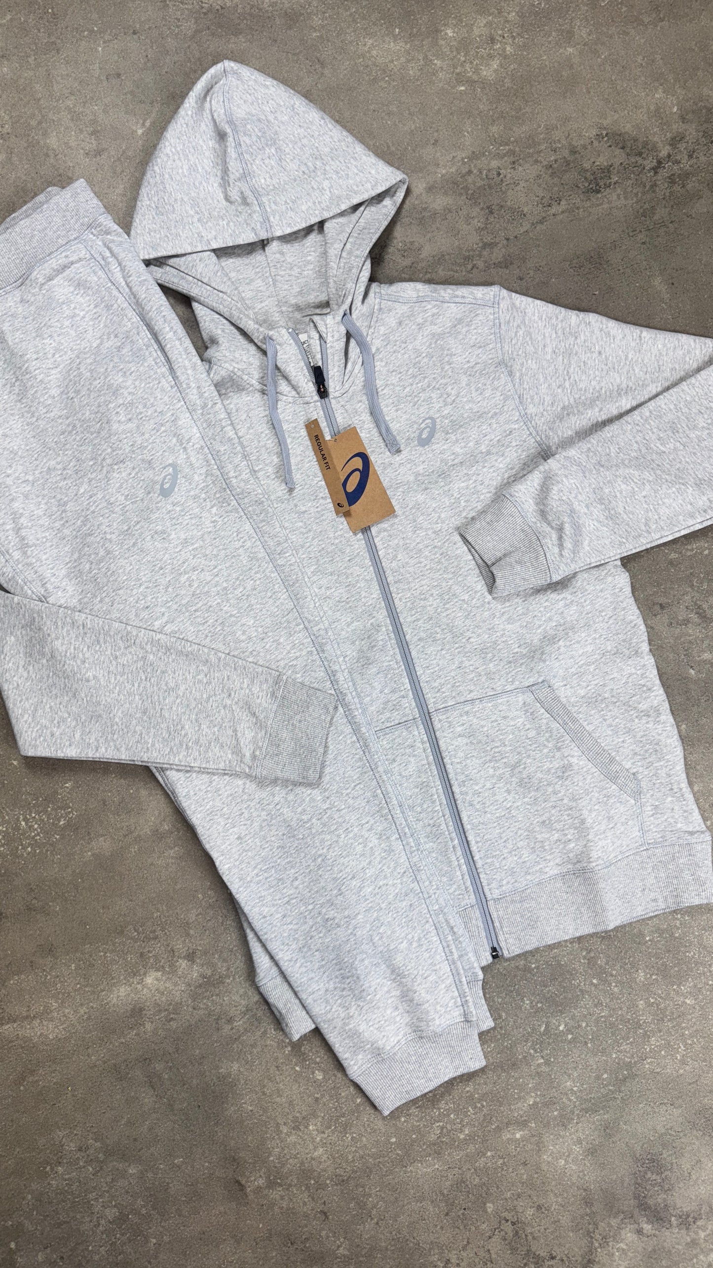 Asics Cotton Tracksuit ‘Heather Grey’