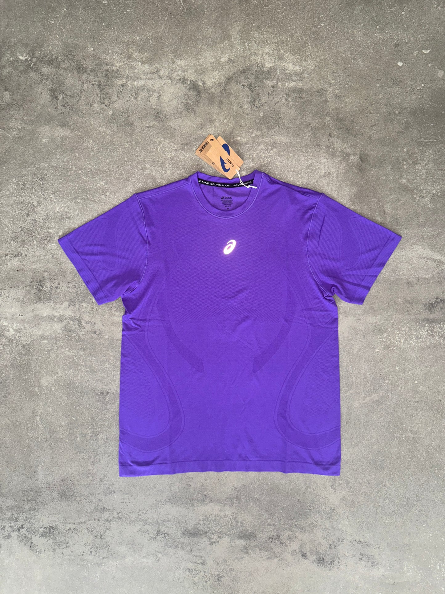 Asics Seamless Pattern Tee Purple