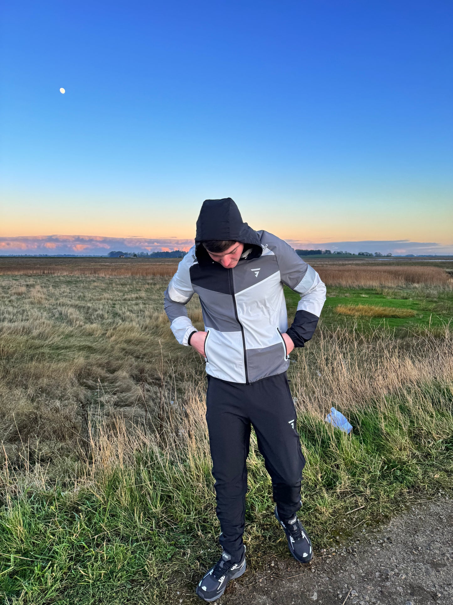 Griid patch work tracksuit