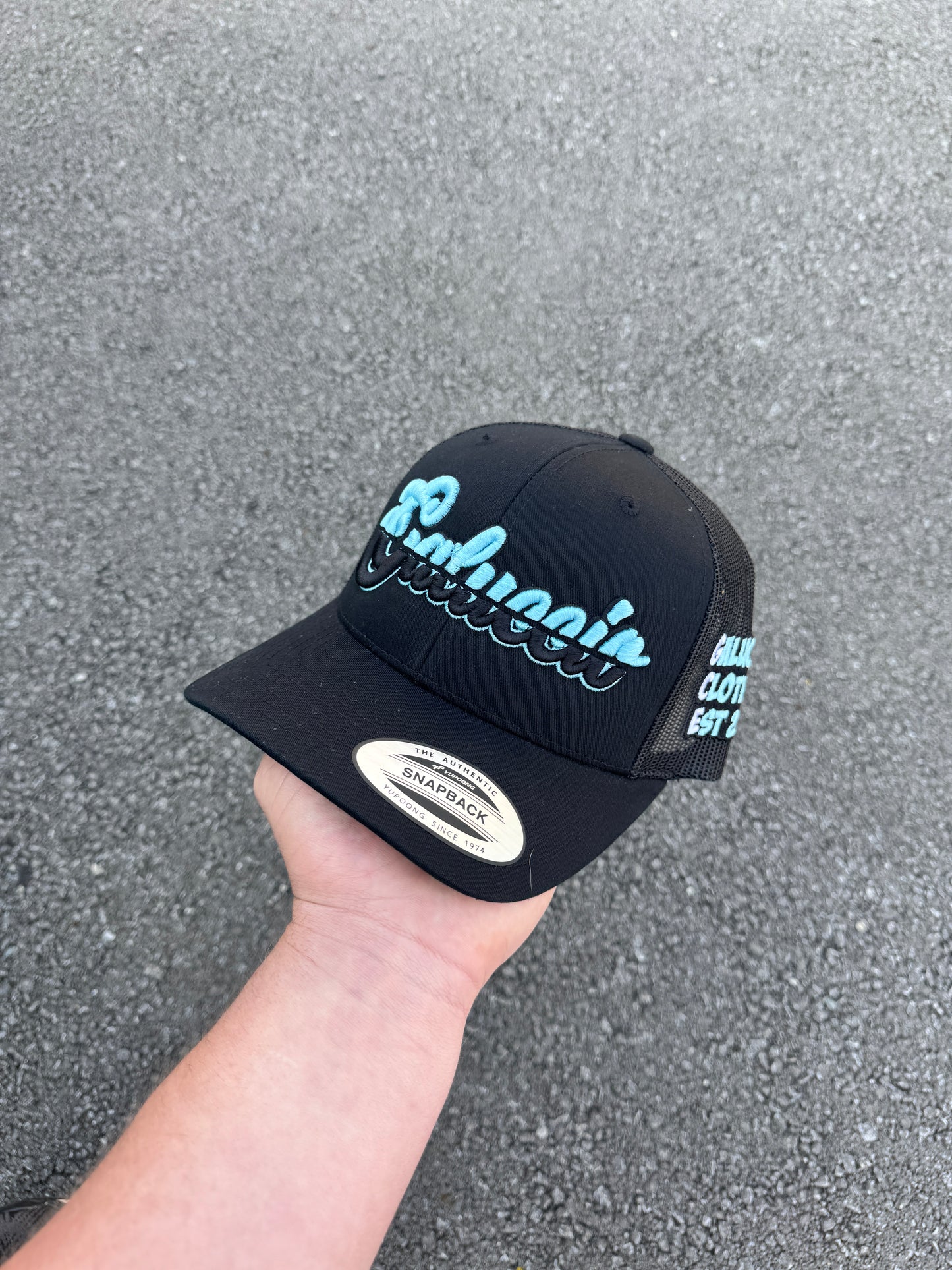 Galuccio Cap Black/Baby Blue