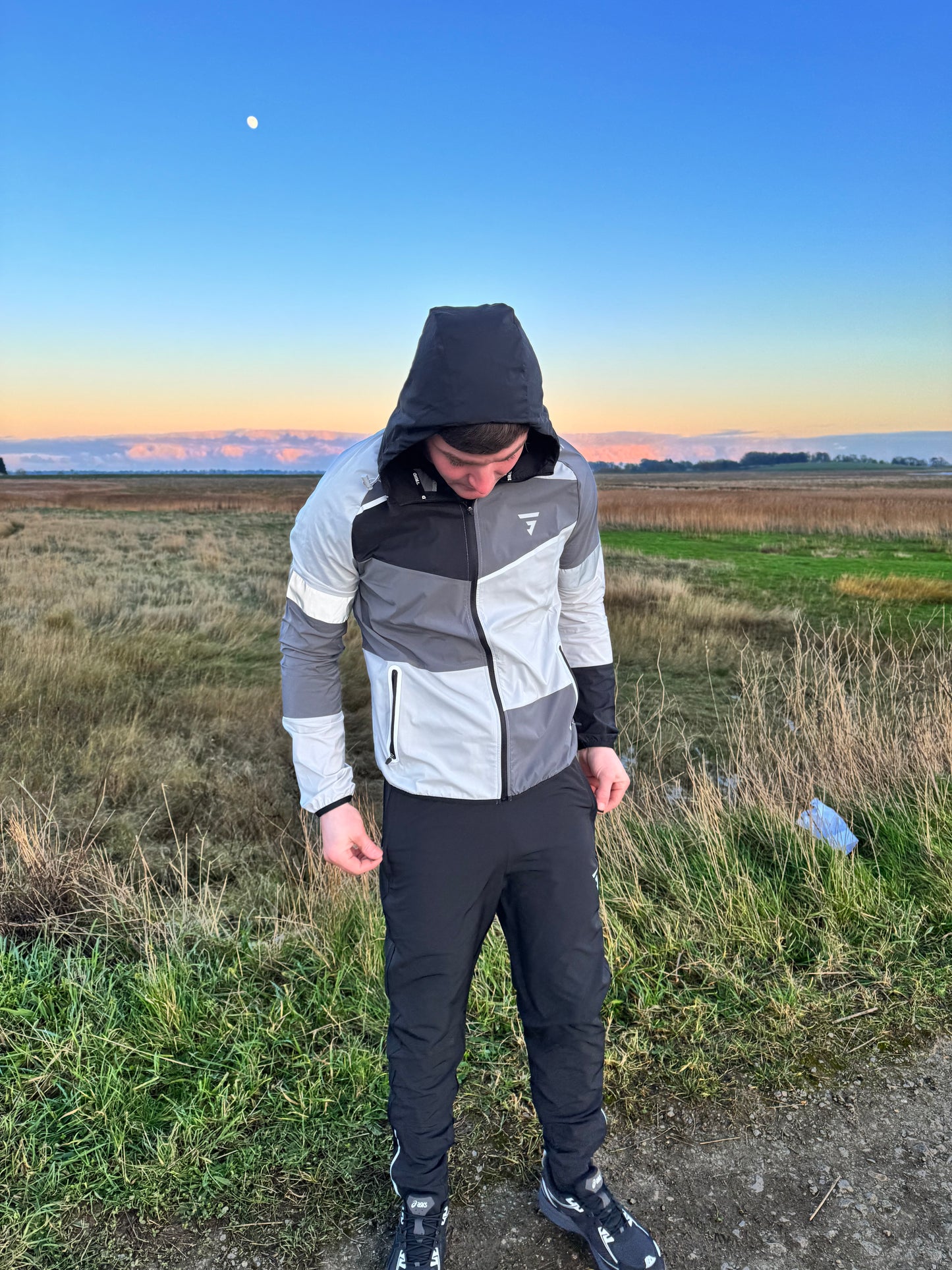 Griid patch work tracksuit