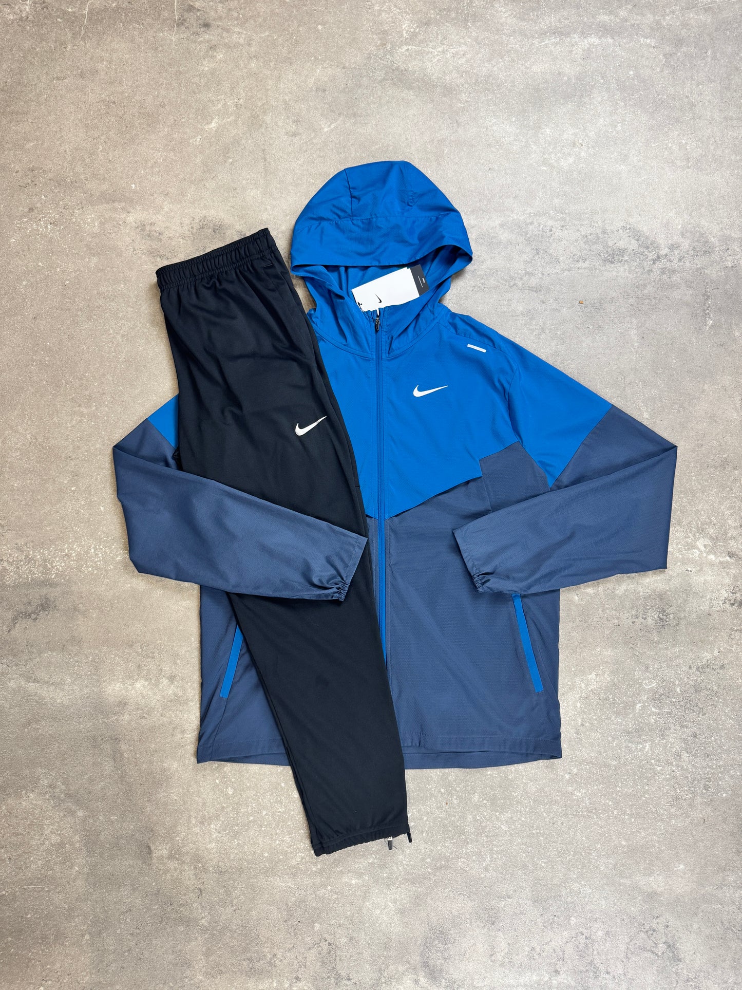 Nike Repel Windrunner Thunder Blue & Black Woven Challenger Pants