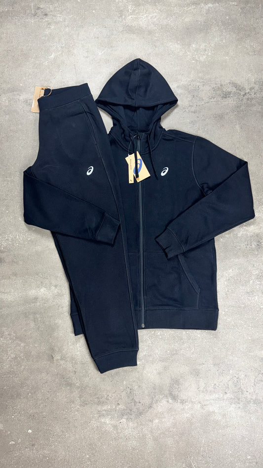 Asics Cotton Tracksuit Black