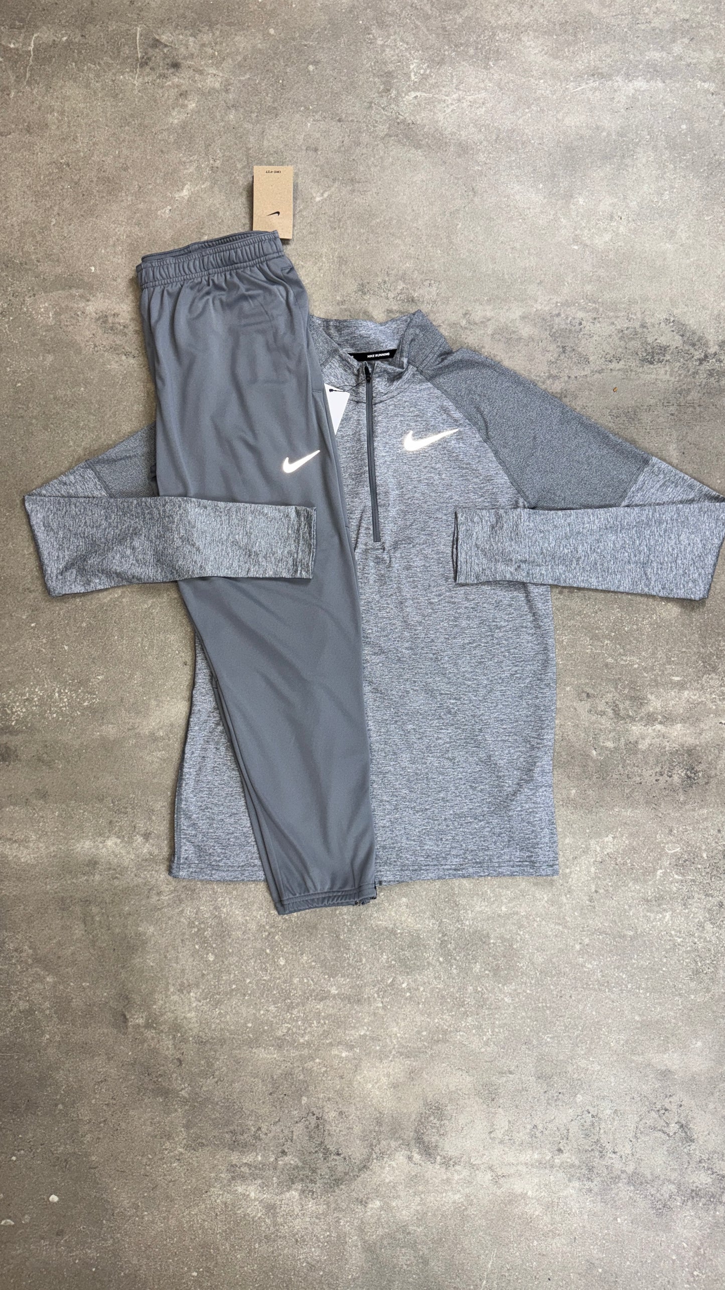 Nike Element 1/4 Zip Grey & Grey Woven Challenger Pants