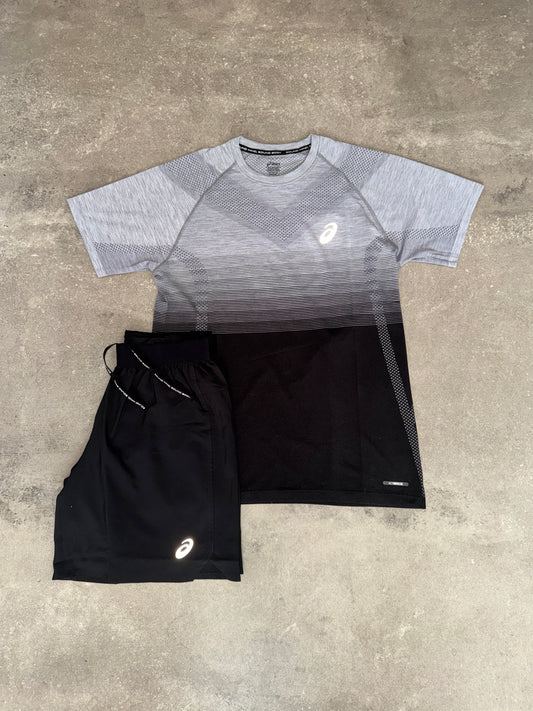 Asics seamless set Grey/Black