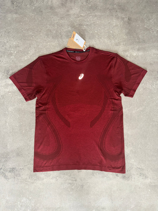 Asics Seamless Pattern Tee Red