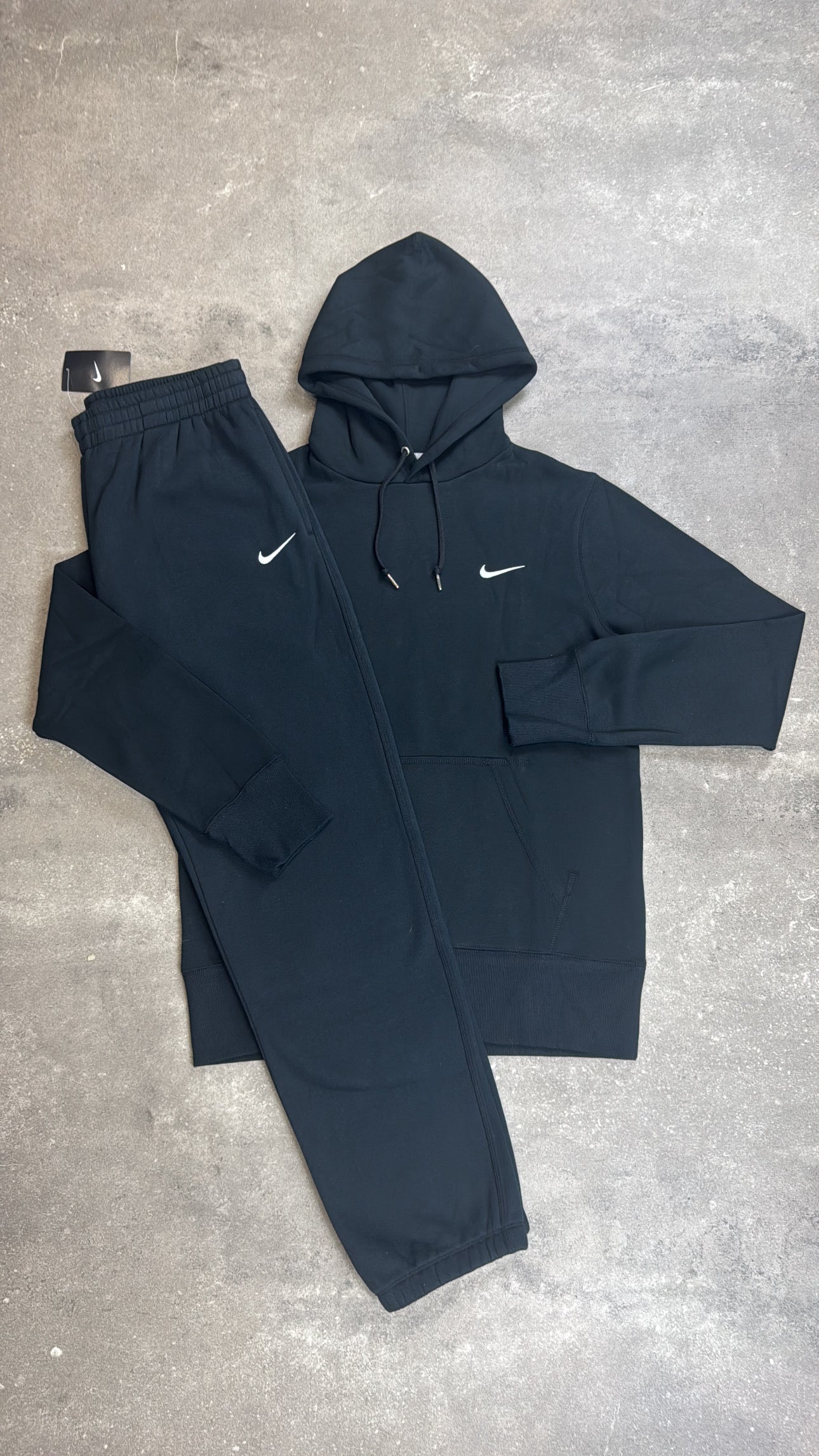 Nike Club Fleece Tracksuit Charcoal