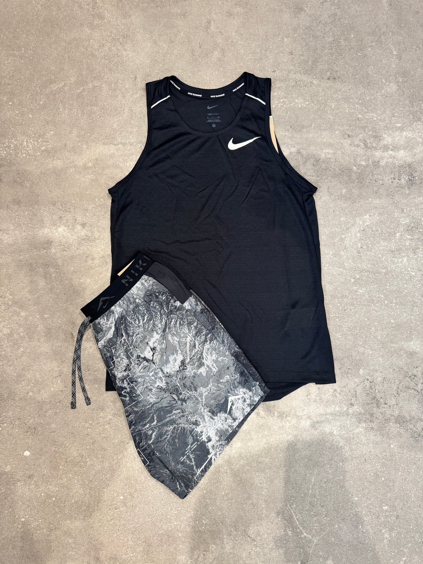 Nike Miler Vest Geographical Short Set