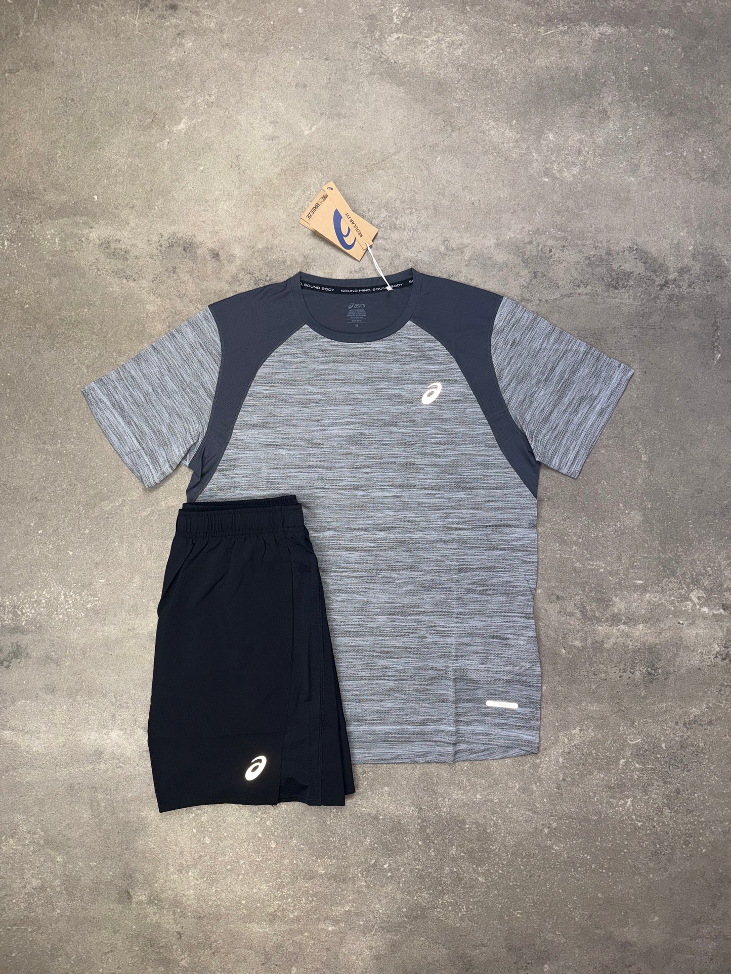Asics Road Set Grey 7” Core Shorts
