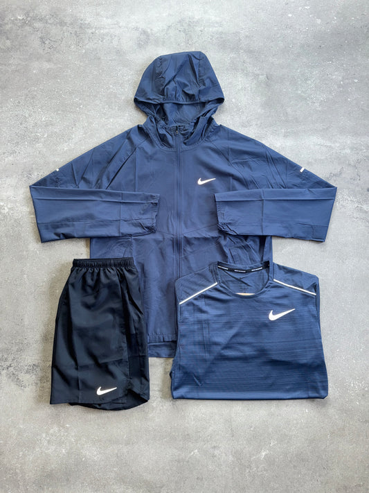 Nike Miler Repel Trio Jacket Set Navy