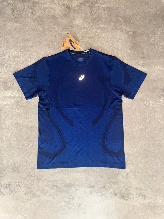 Asics Seamless Pattern Tee Navy